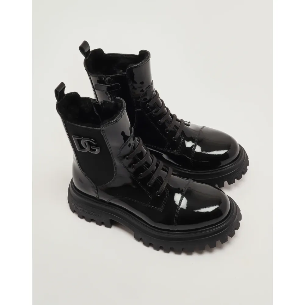 Ankle-Boot aus Lackleder>Dolce & Gabbana Online