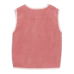 Antikes Cord-Weste mit Fell><noscript><img width=