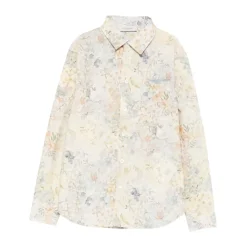 Baumwollhemd mit Blumenmuster>Golden Goose Sale