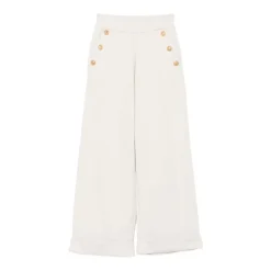 Baumwollhose mit goldenen Knöpfen>Balmain Outlet