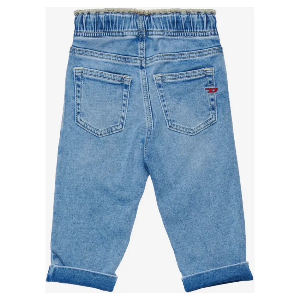 Baumwolljeans mit elastischem Bund und Bündchen>Diesel New