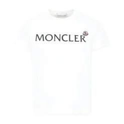 Baumwoll-T-Shirt mit Logo-Patch>Moncler Clearance