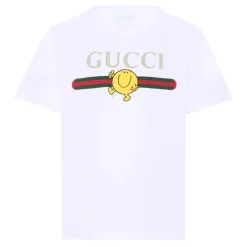 Baumwoll-T-Shirt mit Print>Gucci Best