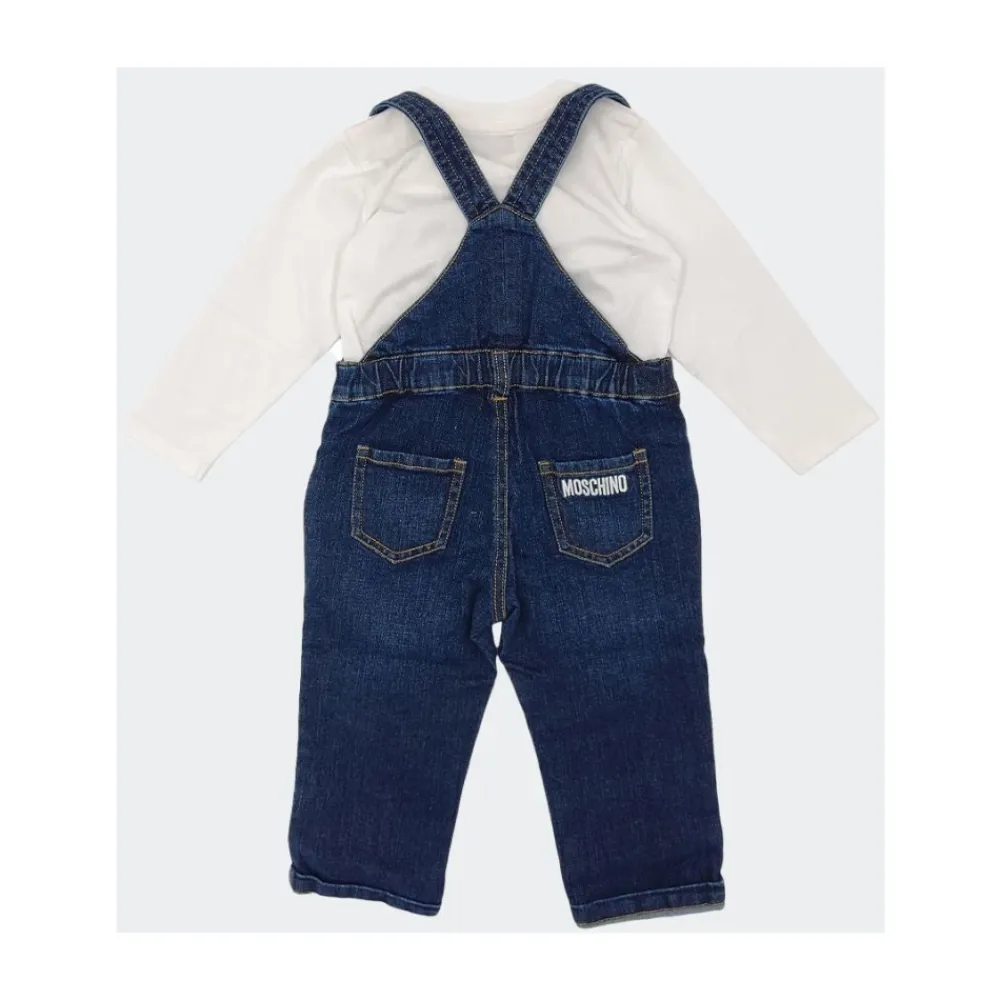 Baumwoll-T-Shirt und Overalls Set>Moschino Outlet