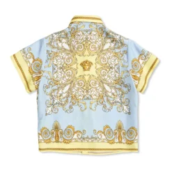 Bedrucktes Seiden-Twill-Hemd>Versace Clearance