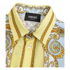 Bedrucktes Seiden-Twill-Hemd><noscript><img width=