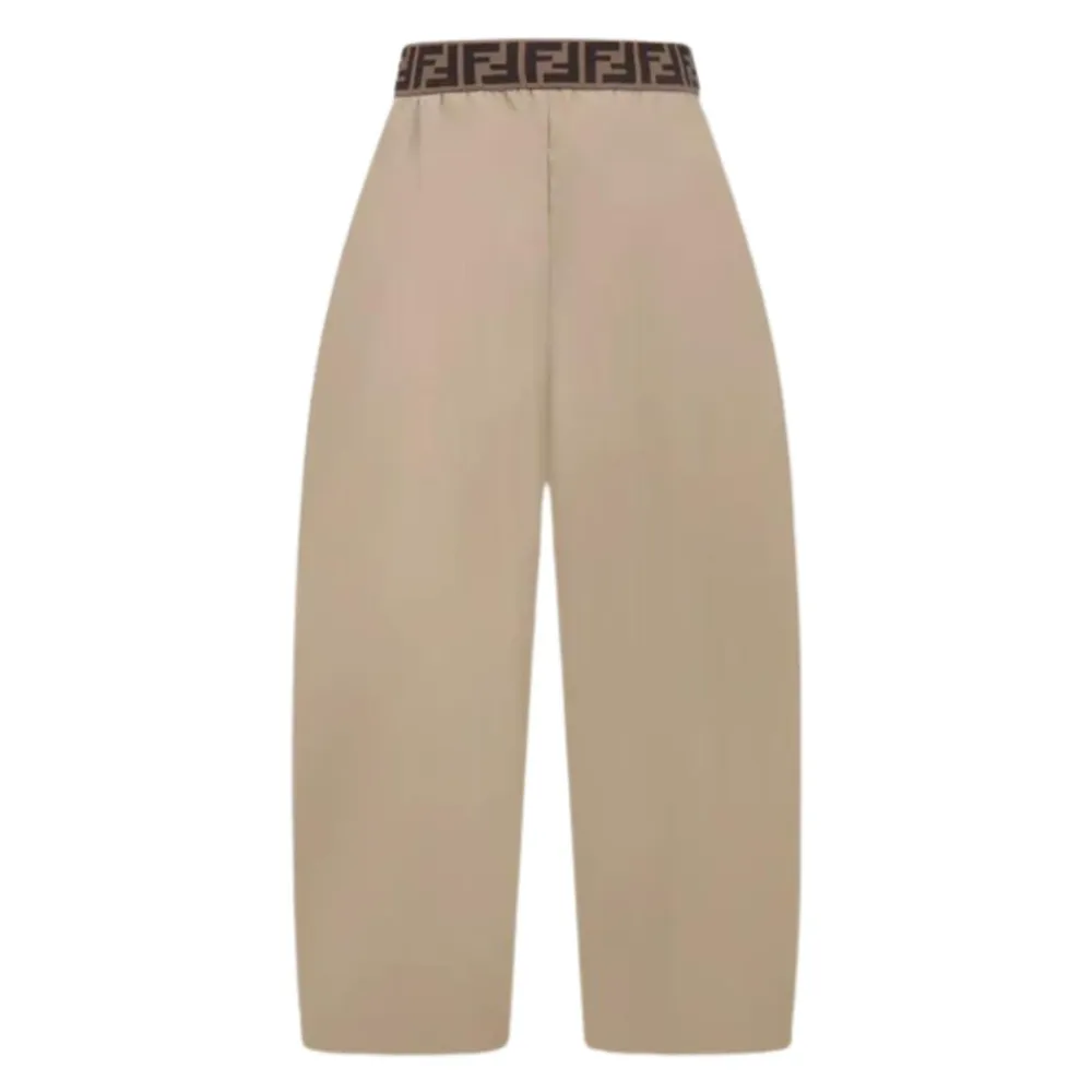 Junior Hose mit braunem elastischem Bund>Fendi New