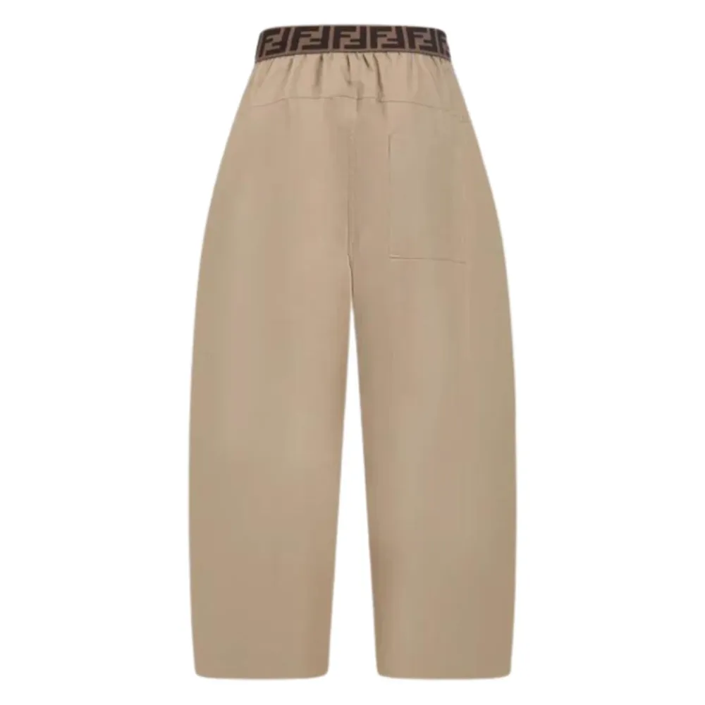 Junior Hose mit braunem elastischem Bund>Fendi New