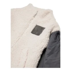 Shearling Jacke mit weißem Reißverschluss><noscript><img width=