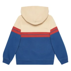 Beige/Blauer Hoodie mit rotem Aufdruck>Gucci Discount