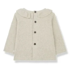 Beiger Pullover mit Knopfverschluss>1 + IN THE FAMILY New