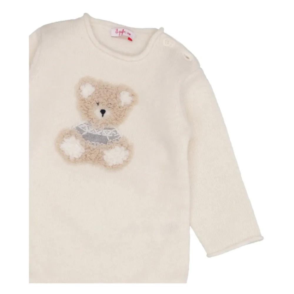 r Woll-Romper mit Stickerei>Il Gufo Clearance