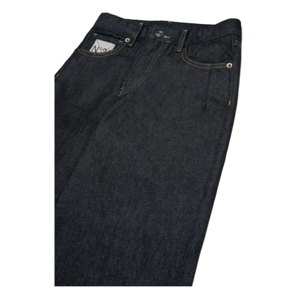 Bestickte Navy Blue Kinderjeans>N21 Hot