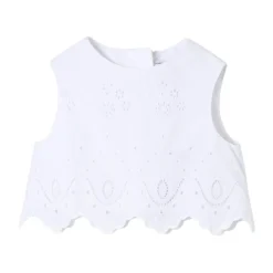 Besticktes Oberteil mit gewellten Kanten>Dolce & Gabbana Clearance