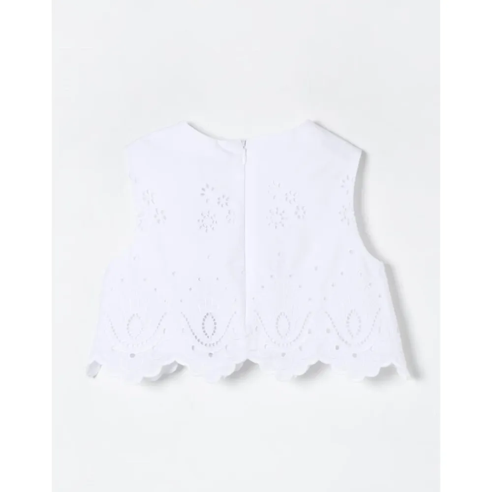 Besticktes Oberteil mit gewellten Kanten>Dolce & Gabbana Clearance