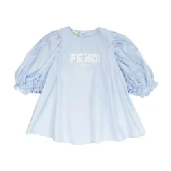 Logo Besticktes Kinderhemd>Fendi New