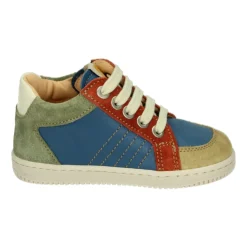 Blaue Gemusterte Jungen Schuhe>Ocra Online