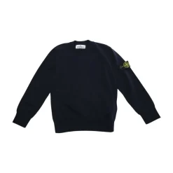 er Pullover mit Rundhalsausschnitt und Logo-Patch>Stone Island Discount