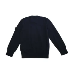 er Pullover mit Rundhalsausschnitt und Logo-Patch>Stone Island Discount