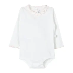 Body mit gerüschtem Kragen, langarm>Il Gufo Sale