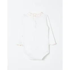 Body mit gerüschtem Kragen, langarm>Il Gufo Sale