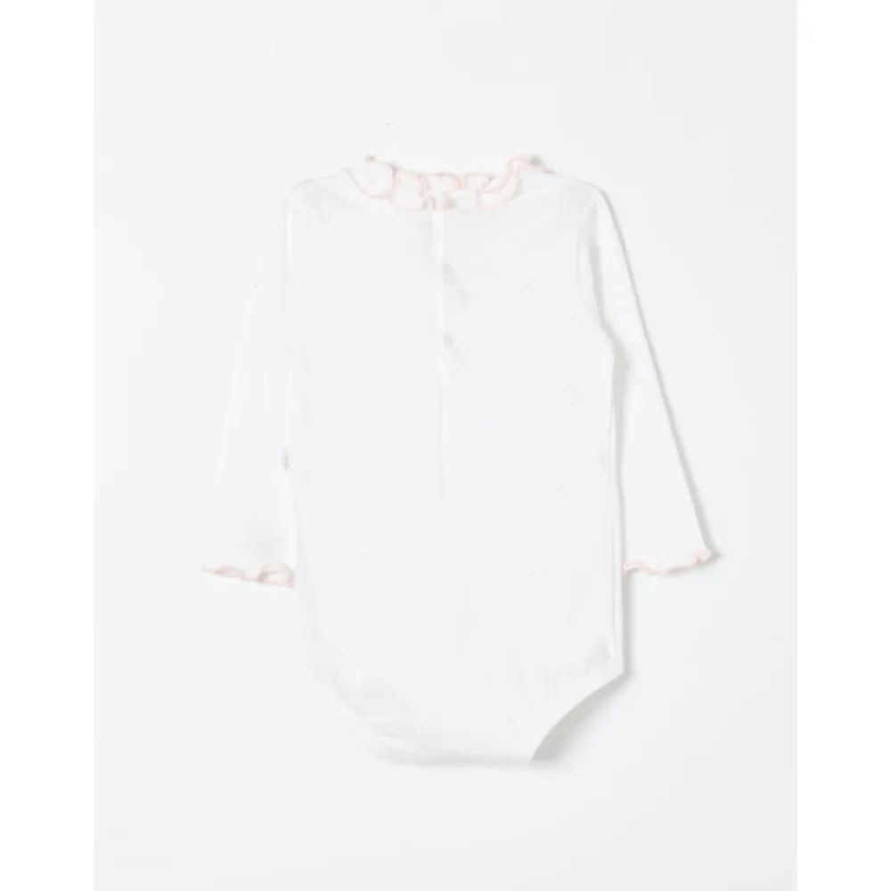 Body mit gerüschtem Kragen, langarm>Il Gufo Sale