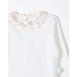 Body mit gerüschtem Kragen, langarm><noscript><img width=