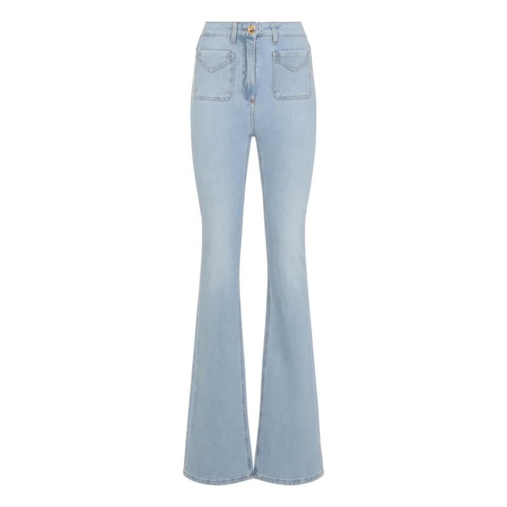 Boot-Cut Jeans mit kleinen Taschen>Elisabetta Franchi Best