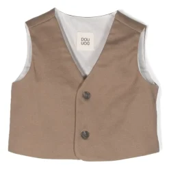 e Baumwoll-Gilet-Jacke mit Logo-Print>Douuod Woman Clearance