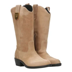 e Wildleder Camperos Stiefel mit Logo>Elisabetta Franchi Best