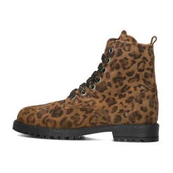 e Wildleder Stiefel mit Leopardenmuster>Clic! Sale