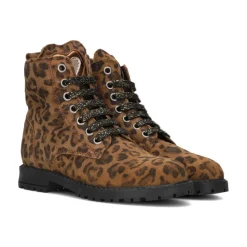 e Wildleder Stiefel mit Leopardenmuster>Clic! Sale