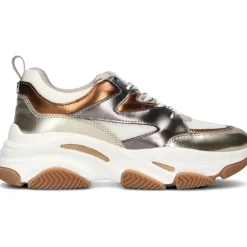 Bronze Mesh Low Top Sneakers>Steve Madden New