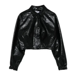 Camicia effetto pelle martellata lunghezza crop>MSGM Best