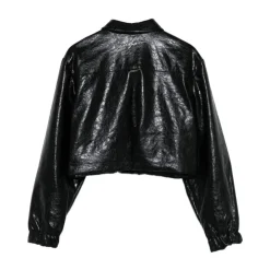 Camicia effetto pelle martellata lunghezza crop>MSGM Best