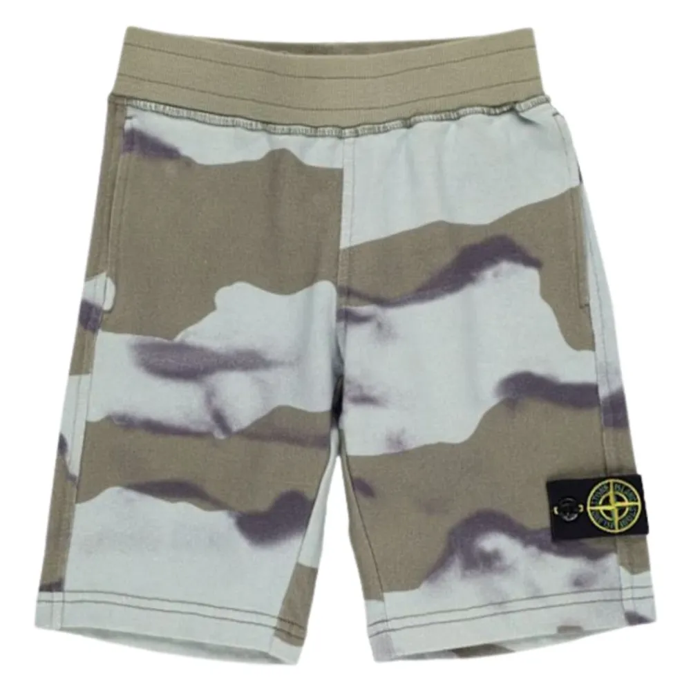 Camouflage Baumwollshorts>Stone Island Hot