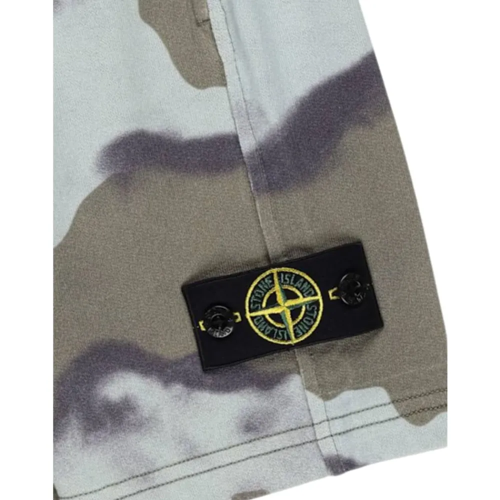 Camouflage Baumwollshorts>Stone Island Hot