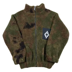 Camouflage Kinderjacke mit Sherpa-Stoff>Marcelo Burlon New