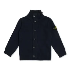 Cardigan mit Logo-Patch>Stone Island Outlet