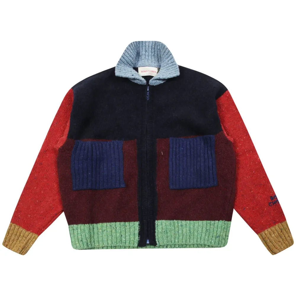 Cardigan Zip Color Block>Bobo Choses Discount