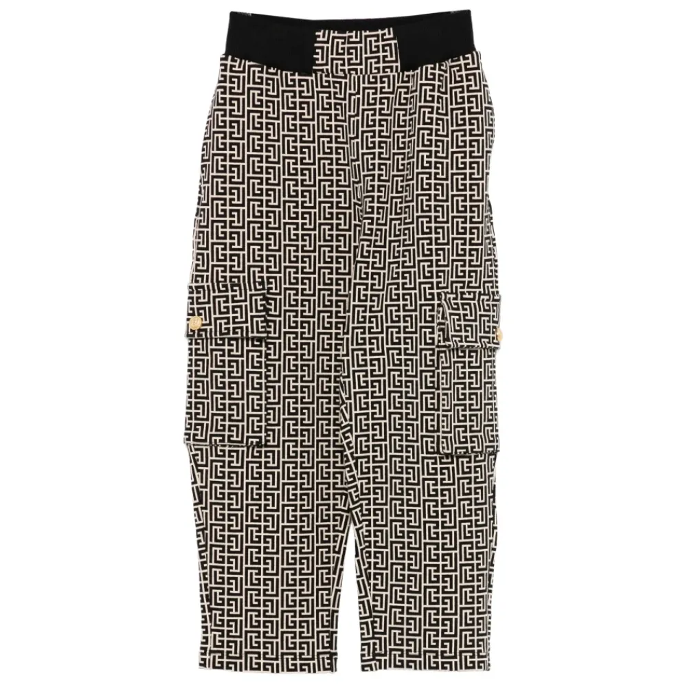 Cargo-Hose mit geometrischem Motiv>Balmain Discount