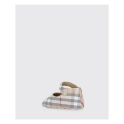 Checked Cotton Shoes><noscript><img width=