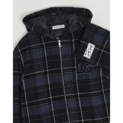 Checked Wool Coat><noscript><img width=