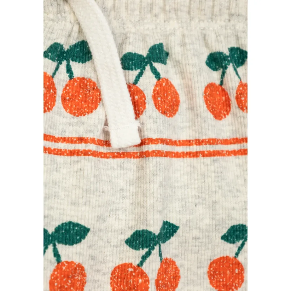Cherry Pattern Rib Pant>Tinycottons Discount