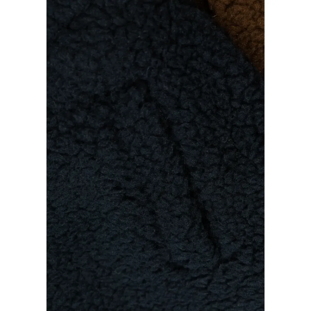 Color Block Polar Sherpa Hoodie>Tinycottons