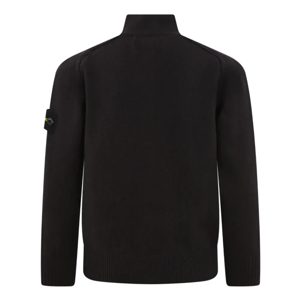 Compass-Motiv Strickjacke mit Reißverschluss>Stone Island Outlet