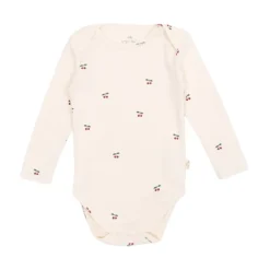 Cremefarbenes Body mit Kirschmuster>Konges Sløjd