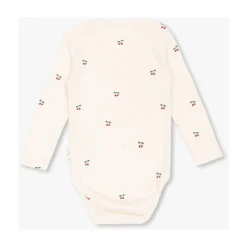 Cremefarbenes Body mit Kirschmuster>Konges Sløjd