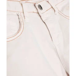 Cremeweiße Freizeithose><noscript><img width=