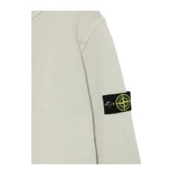 Crew Neck Logo-Patch Sweatshirt>Stone Island Sale